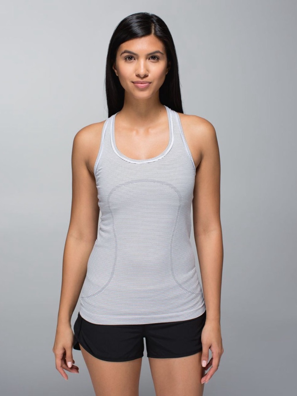Lululemon Swiftly Tech Racerback Hyper Stripe White size 8